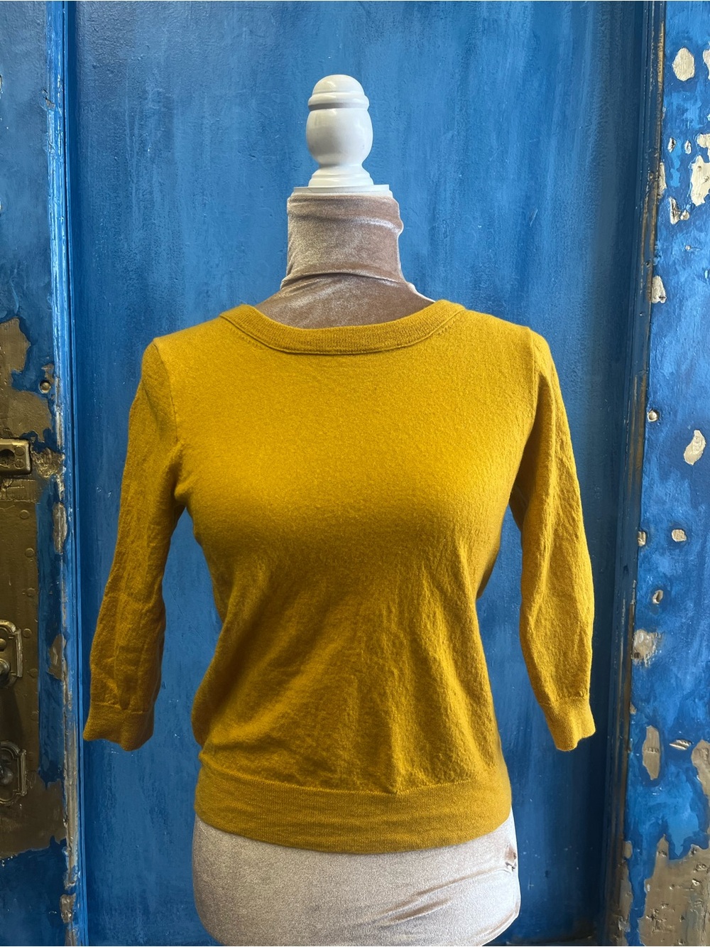 J. Crew Women's Crewneck Sweater in Mustard Gold